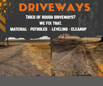 Driveway repair, leveling and material in the Texas Panhandle